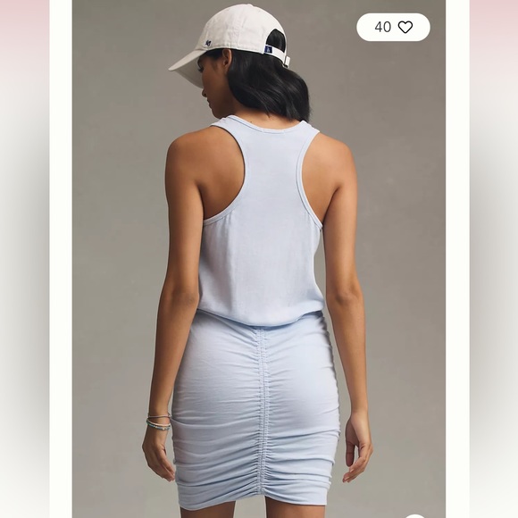 Sundry Ruched Racerback Dress - Picture 2 of 8